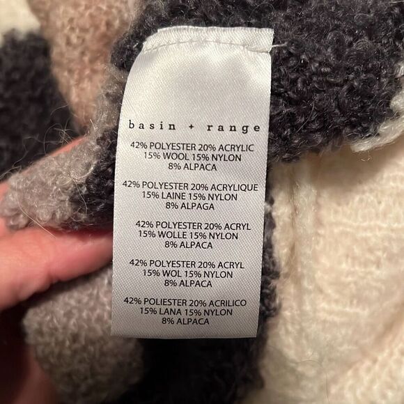 Basin + Range Women's Multicolor Stripe Crew Neck Pullover Sweater - Picture 7 of 7